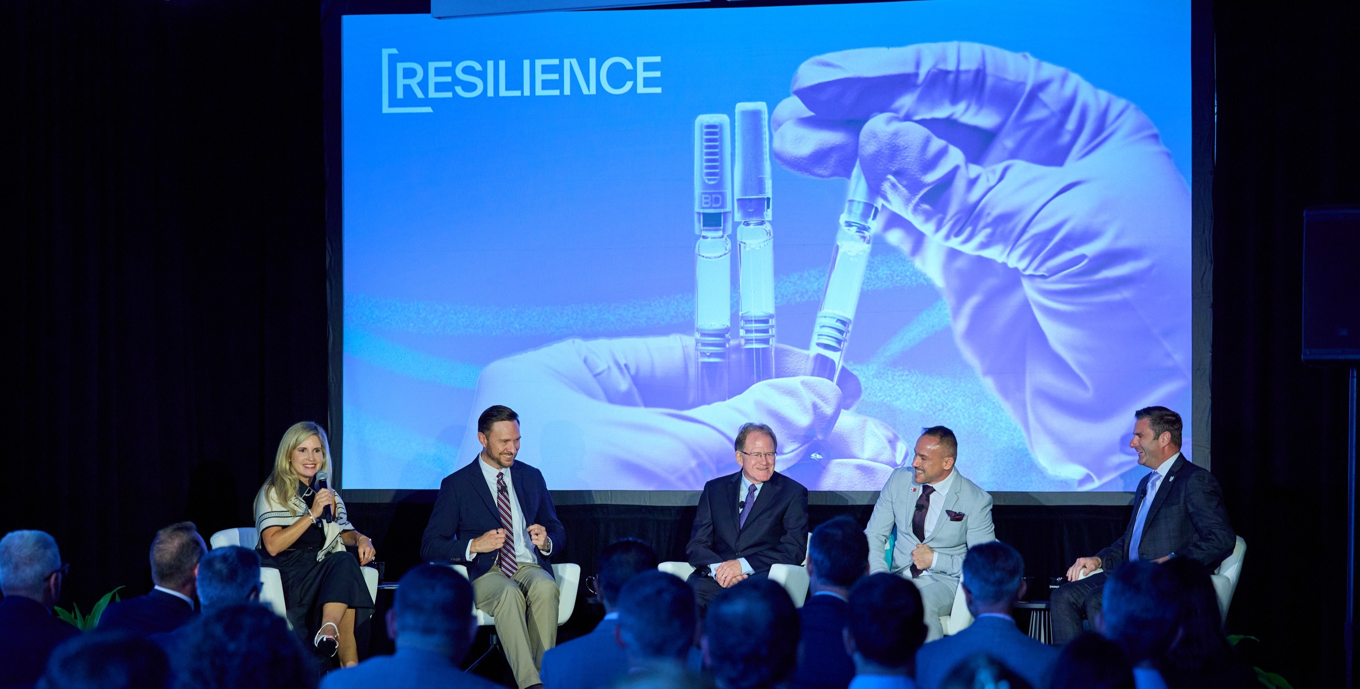 Resilience and Lilly partnership announcement event image.