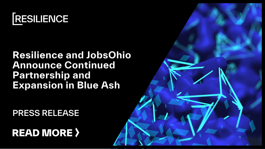 Resilience and JobsOhio Announce Continued Partnership and Expansion in Blue Ash